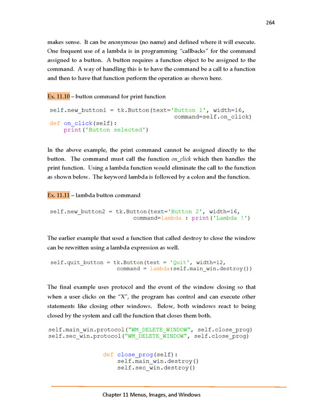 Introduction to Python Programming: Starting Out with IDLE - Menus, Images, and Windows 14